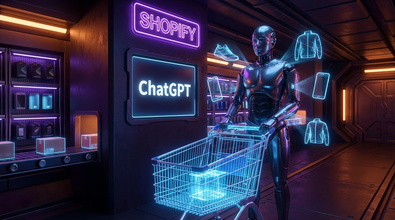 ChatGPT + Shopify: التجارة الوكيلة أصبحت حقيقة