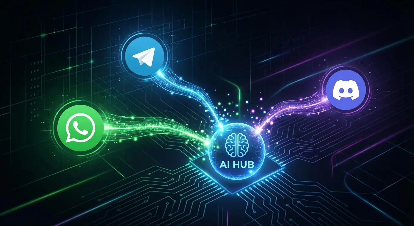 ربط وكيل الذكاء الاصطناعي بـ WhatsApp وTelegram
